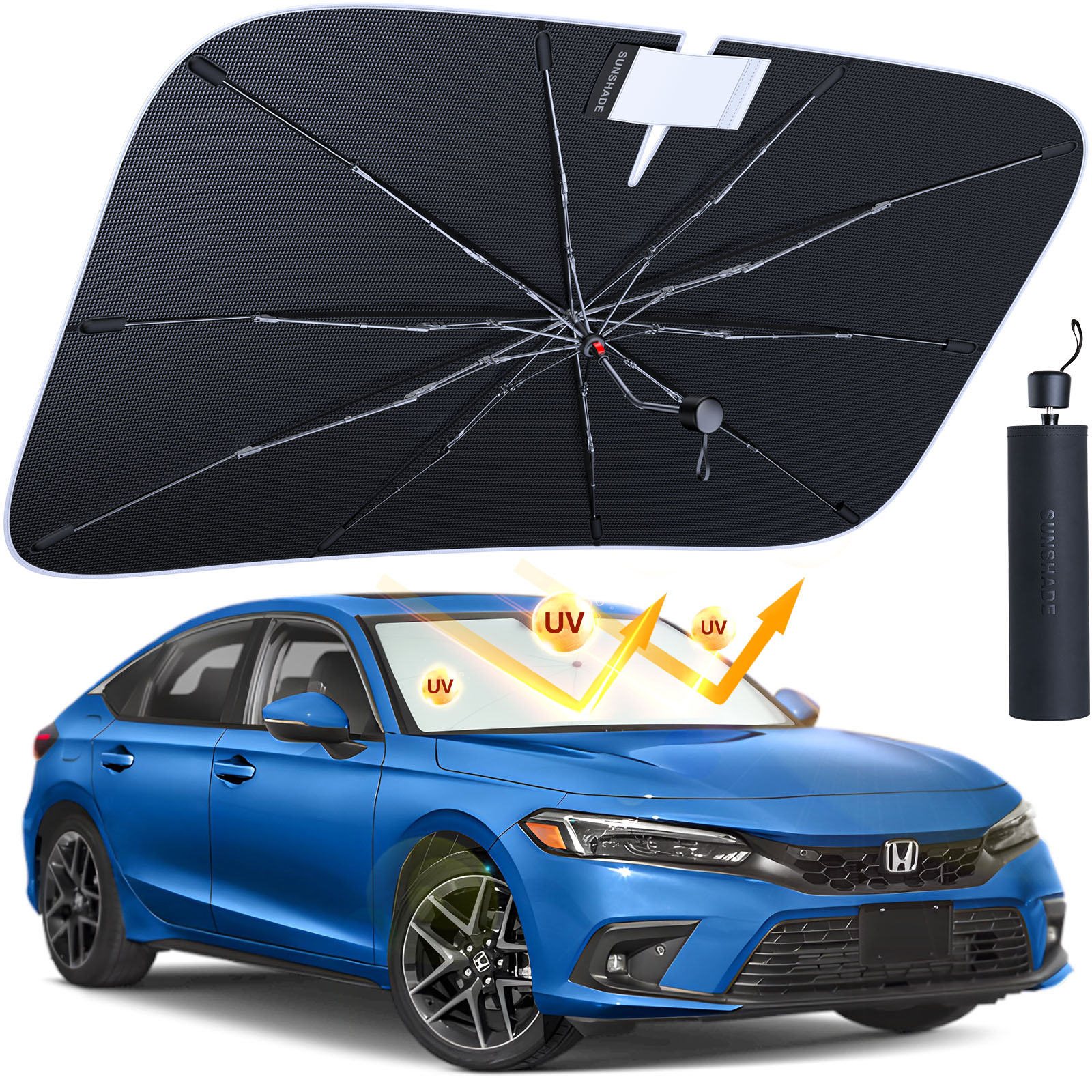 (M) Andobil Car Windshield Sun Shade Sliver