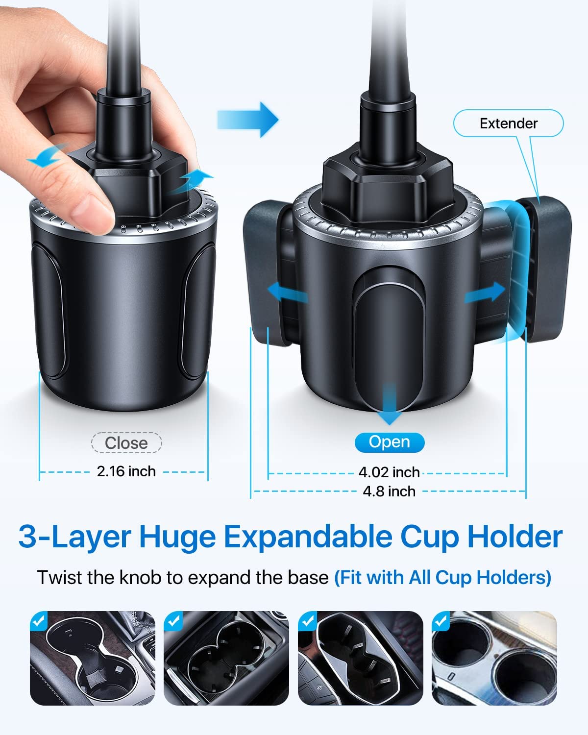 Andobil Car Cup Phone Holder - Free Your Hands, Enjoy Your Life