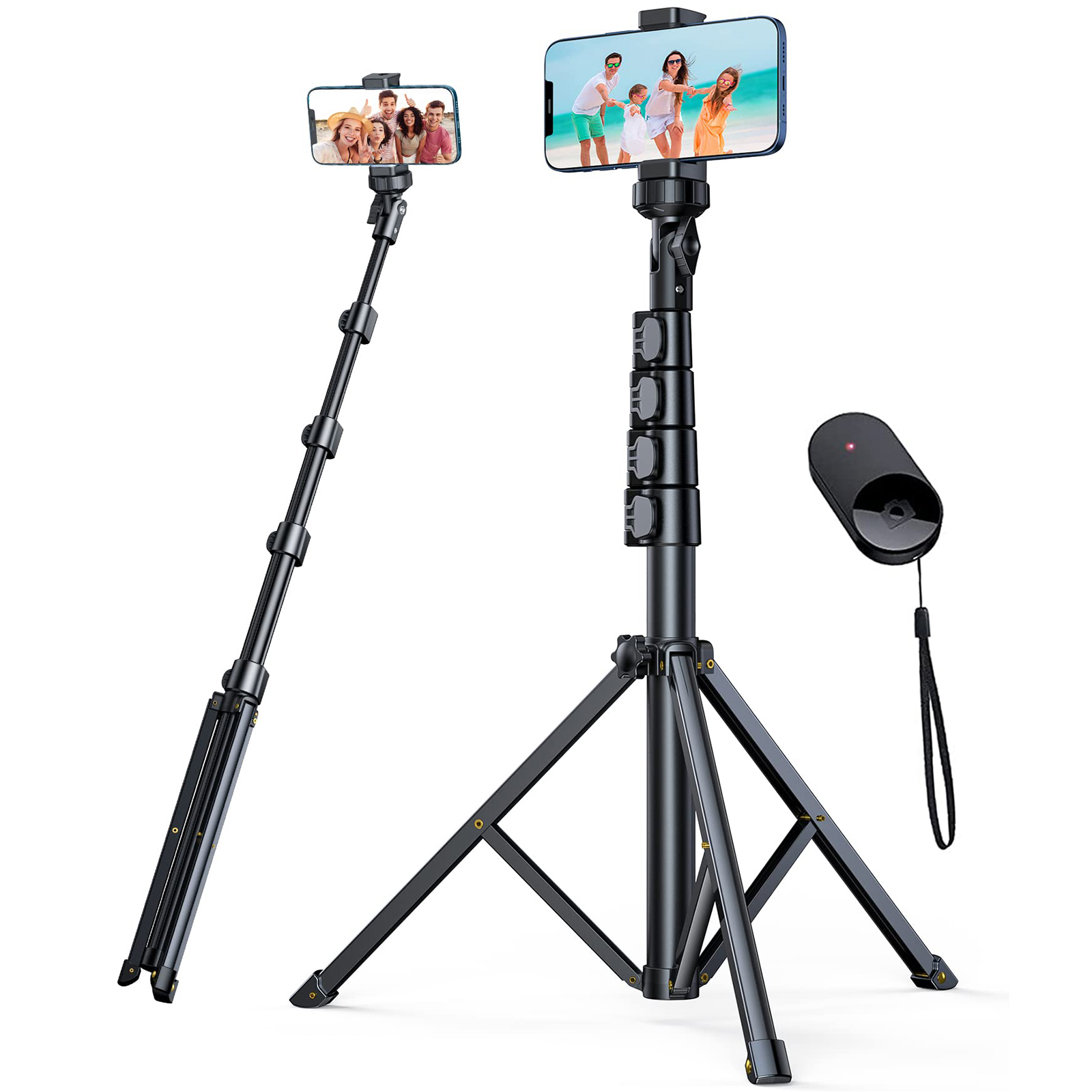 andobil 62'' Tripod for iPhone with Bluetooth Remote