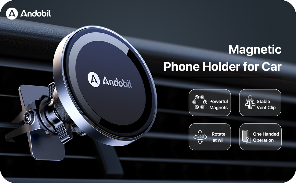 Andobil Magsafe Car Mount - Free Your Hands, Enjoy Your Life